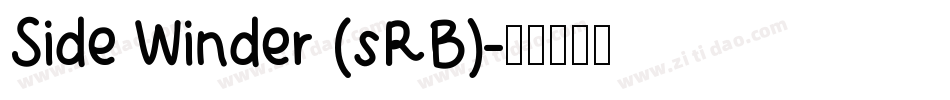 Side Winder (sRB)字体转换